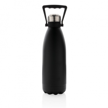 ​Large vacuum powdercoated bottle 1.5 L, black