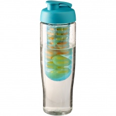 H2O Tempo® 700 ml flip lid drinking bottle & infuser, light blue