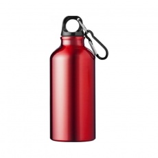 Oregon drinking bottle with carabiner, red