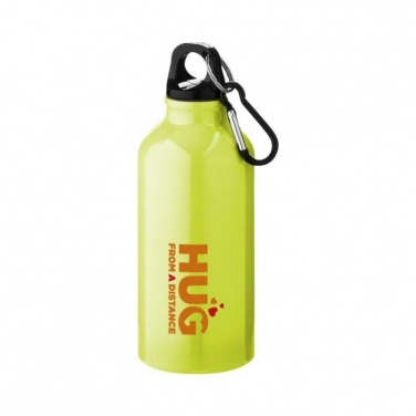 Oregon drinking bottle with carabiner, neon yellow