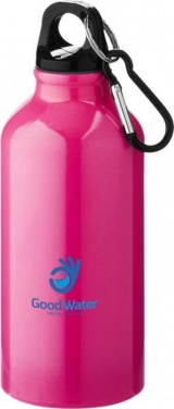 Oregon drinking bottle with carabiner, neon pink