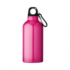 Oregon drinking bottle with carabiner, neon pink