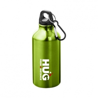 Oregon drinking bottle with carabiner, green