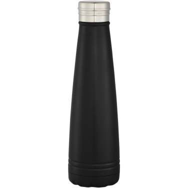 Duke 500 ml copper vacuum insulated water bottle, Solid black – detail view 2