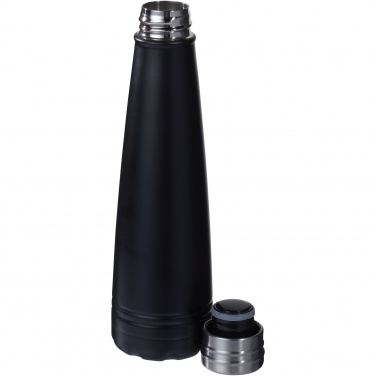 Duke 500 ml copper vacuum insulated water bottle, Solid black – detail view 7