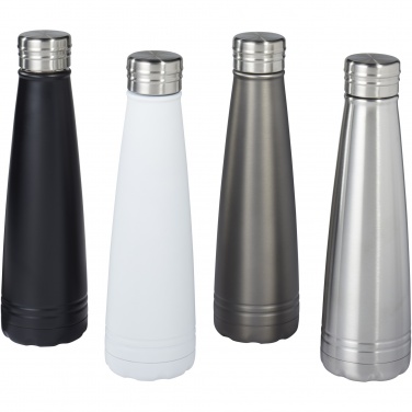 Duke 500 ml copper vacuum insulated water bottle, Solid black – detail view 8