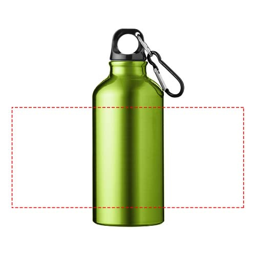 Oregon 400 ml alumiiniumist veepudel karabiiniga: Logo asukoht – ümber toote
