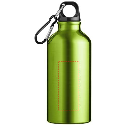 Oregon 400 ml alumiiniumist veepudel karabiiniga: Logo asukoht – toote tagakülg